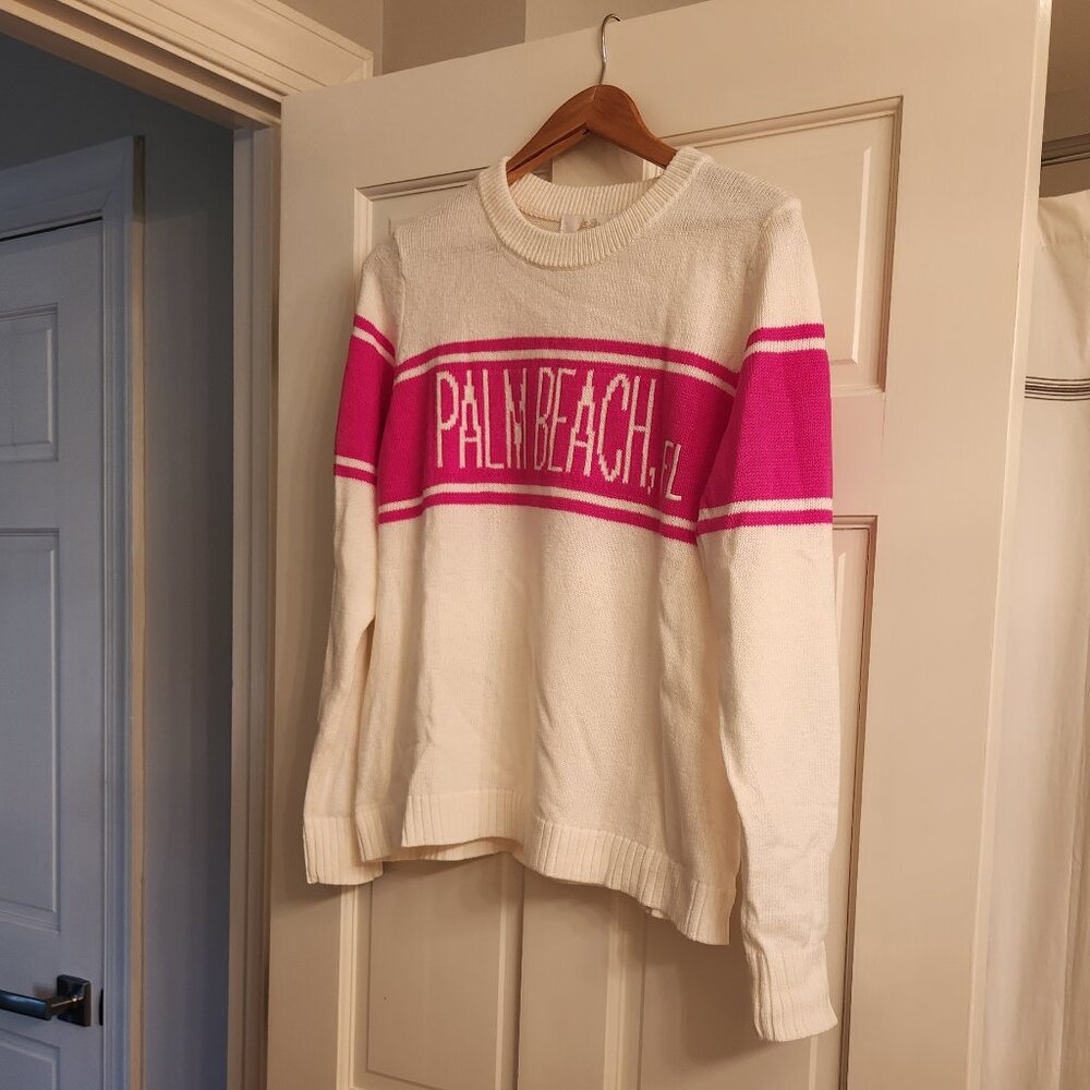 Lily Pulitzer Palm Beach, Fl Sweater - Size L NWT